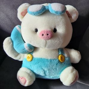 Tofo Pig Phone Plush 8" Vintage